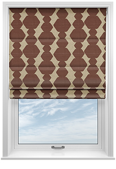 Construct, Wild Red - Roman Blind